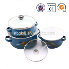 3 pcs Enamelware Casserole pyrex glass casserole